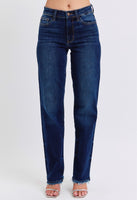 Judy Blue Strait Leg with Frayed hem