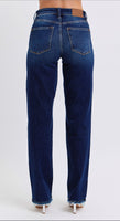 Judy Blue Strait Leg with Frayed hem