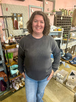 Contrast Seam Sweater