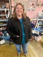 Shacket with Side Pockets