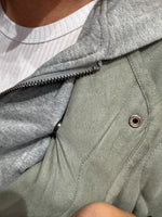 Quilted Jacket with Contrast Hood