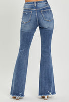 High Rise Distressed Flare