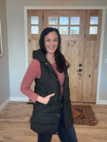 Hooded Long Body Vest