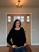 Scallop Trim Sweater