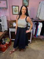 Nautical Stripe Midi Dress