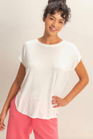 Relaxed Short Sleeve Dolman Tee