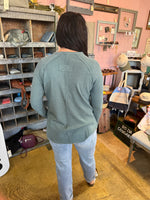 Waffle Knit Long Sleeve Top