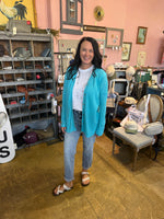 Lightweight Waffle Knit Cardigan