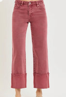 Adjustable Inseam Cuffed Denim Risen Brand