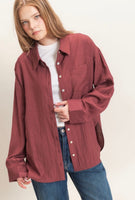 Classic Solid Button Down Shirt