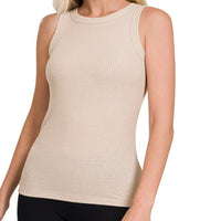 Fitted Ribbed Tank Top