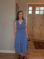 Flutter Sleeve Midi Dress
