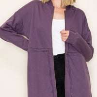 Hooded French Terry Jacket