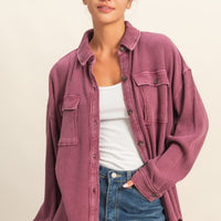 Mineral Wash Shacket