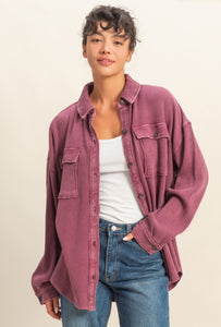Mineral Wash Shacket