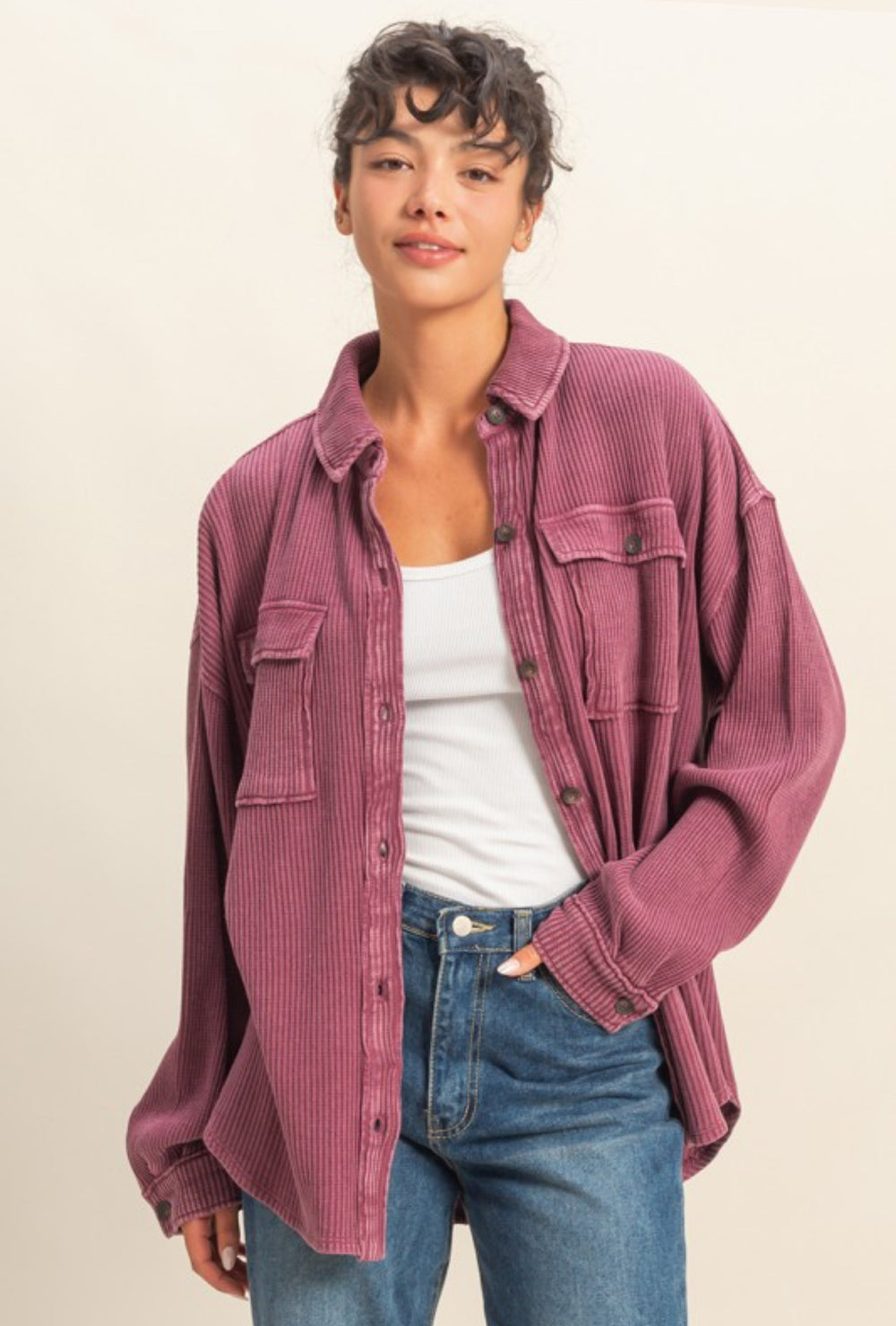 Mineral Wash Shacket