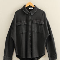 Mineral Wash Shacket