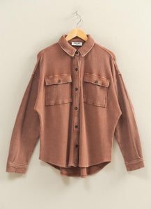 Mineral Wash Shacket
