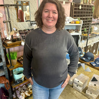 Contrast Seam Sweater