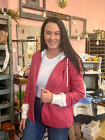 Linen Blazer with Built in Hood
