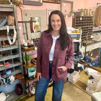 Shacket with Side Pockets