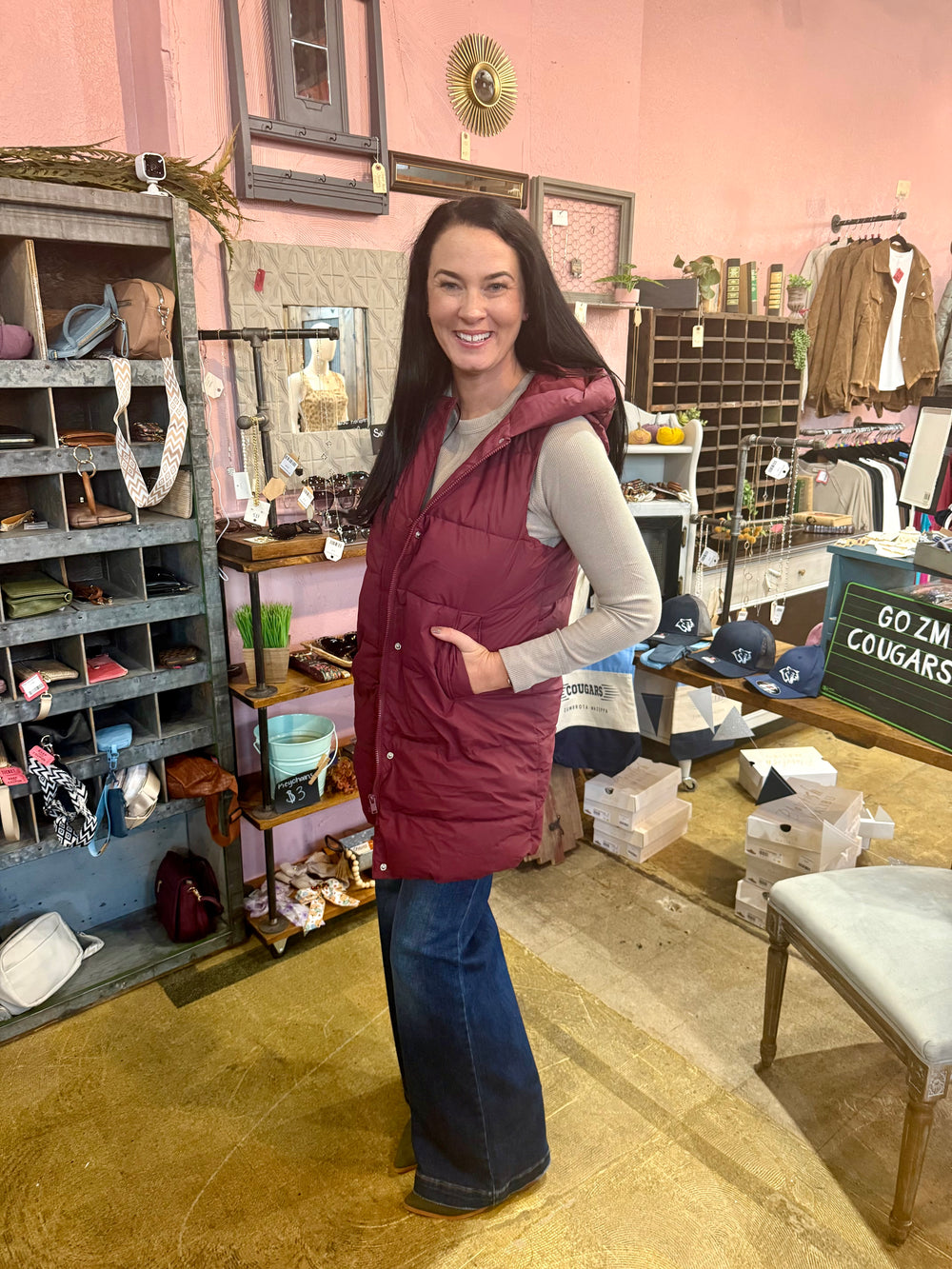 Hooded Long Body Vest