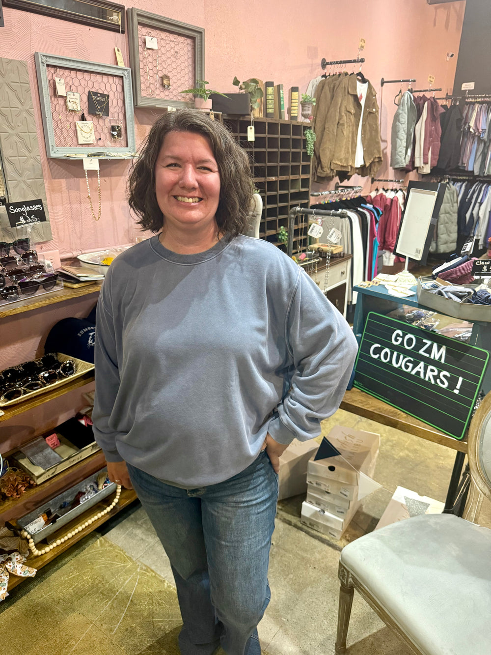 Oversized Mineral Wash Sweatshirt