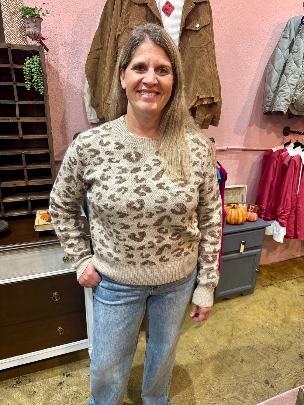 Leopard Print Sweater