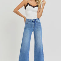 Risen Brand High Rise Wide Leg Jeans
