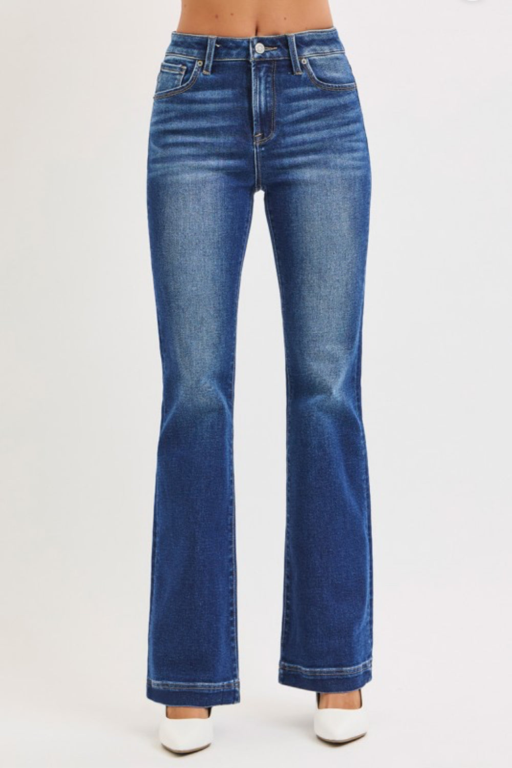 Low Rise Boot Cut Risen Jeans