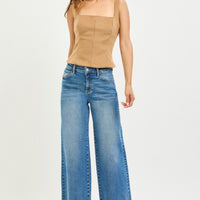 Mid Rise Wide leg denim