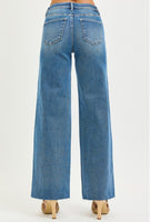 Mid Rise Wide leg denim
