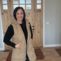 Hooded Long Body Vest