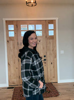 Plaid Hooded Shacket
