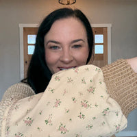 Reglan Sleeve Top With Floral Detail.