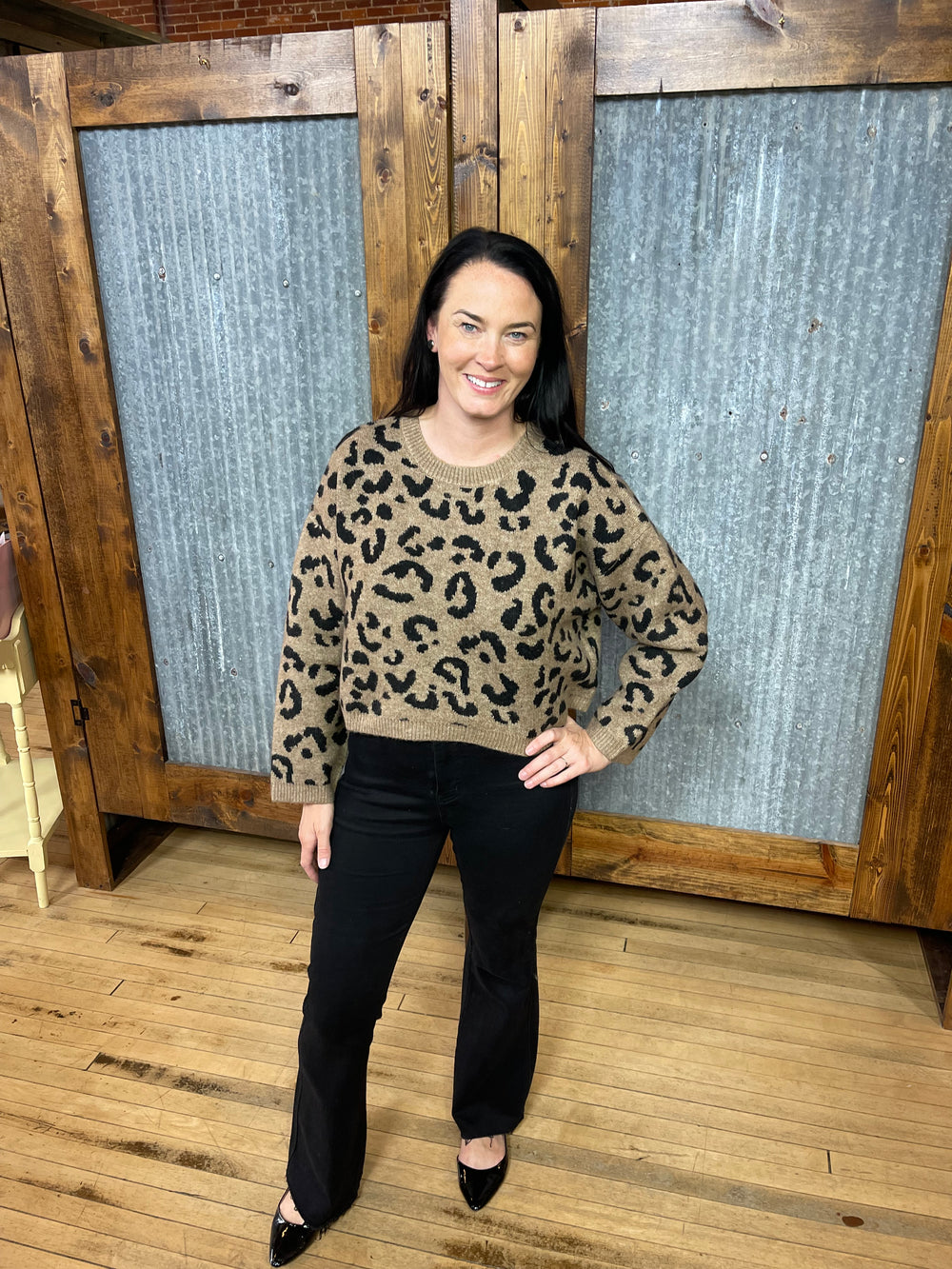 Leopard Print Sweater