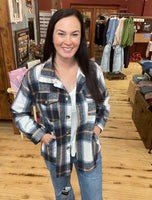 Plaid Side Pocket Shacket
