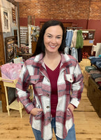 Plaid Side Pocket Shacket
