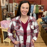 Plaid Side Pocket Shacket