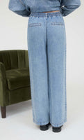 Chambray Wide Leg Pants
