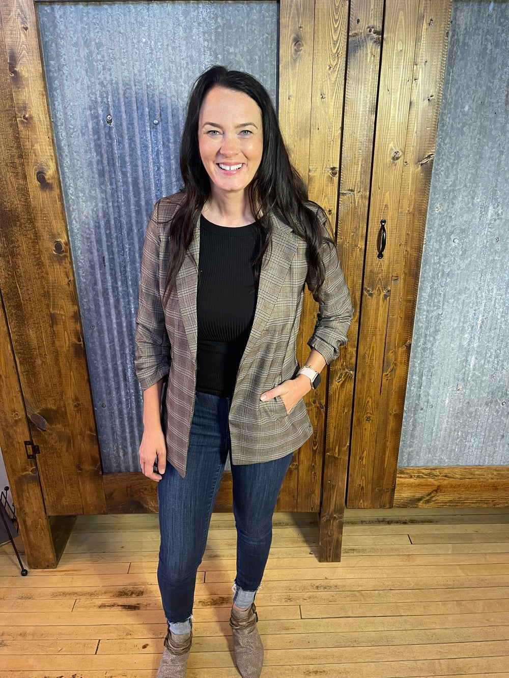 Plaid Blazer