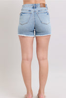 Judy Blue Light Wash Tummy Control Shorts
