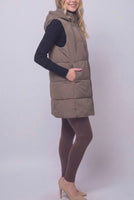 Hooded Long Body Vest

