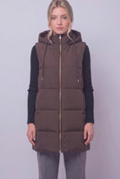 Hooded Long Body Vest
