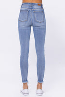 High Rise Distressed Judy Blue Skinny Jeans
