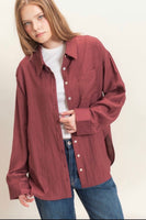 Classic Solid Button Down Shirt
