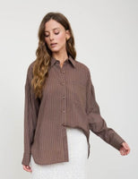 Pinstripe Button Down
