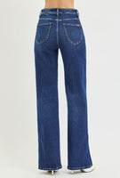 Risen Brand High Waist Denim with Center Pleat
