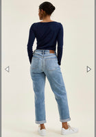 Judy Blue Light Wash Boyfriend Denim
