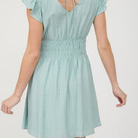 V Neck Mini Dress